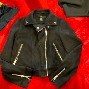Black suede jacket